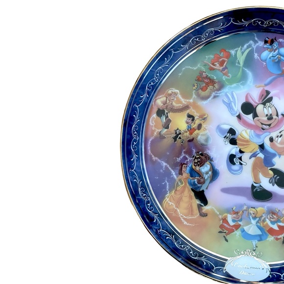 Bradford Exchange Magical Disney Moments Enchanted Dance Collector's Plate #179C - Picture 4 of 9